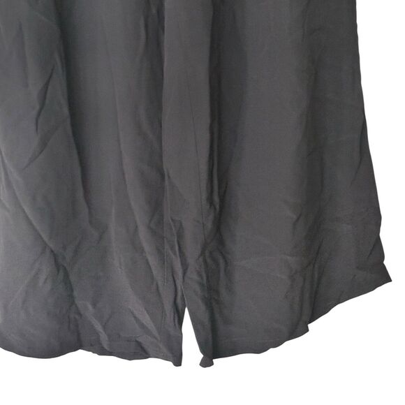 Eileen Fisher S Tencel Blend Crepe Wide Leg Pants Culotte Pull On Gray Logenlook - Picture 6 of 8